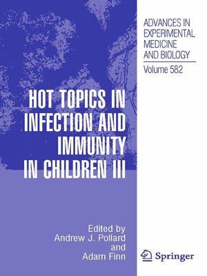 cover image of Hot Topics in Infection and Immunity in Children III